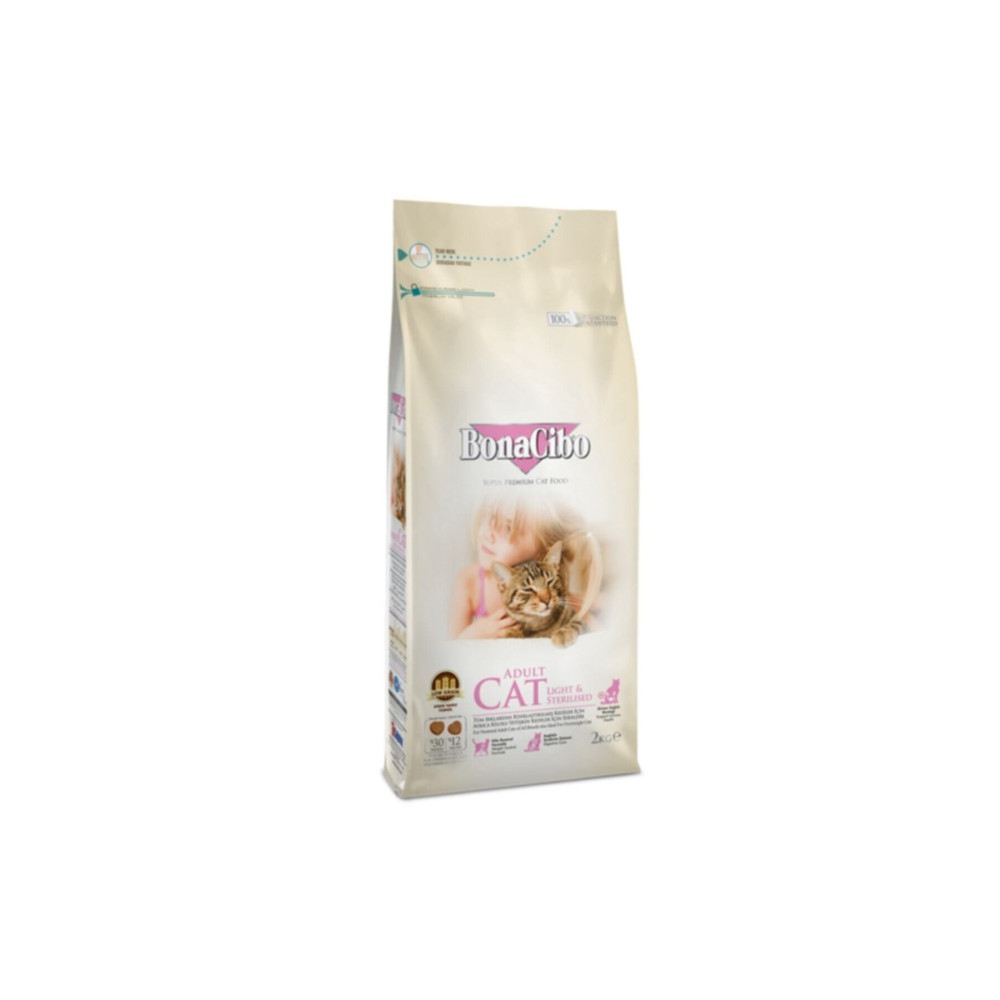 BonaCibo Adult Cat Light - Sterilised Kısırlaştırılmış Kediler Için Yetişkin Kedi Maması 2 kg Evcil Hayvan Ürünleri Fiyatı