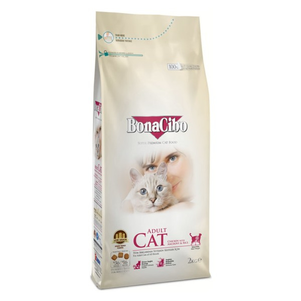Bonacibo Adult Cat Tavuklu (Hamsi ve Pirinç Eşliğinde) Yetişkin Kedi Maması Evcil Hayvan Ürünleri Fiyatı