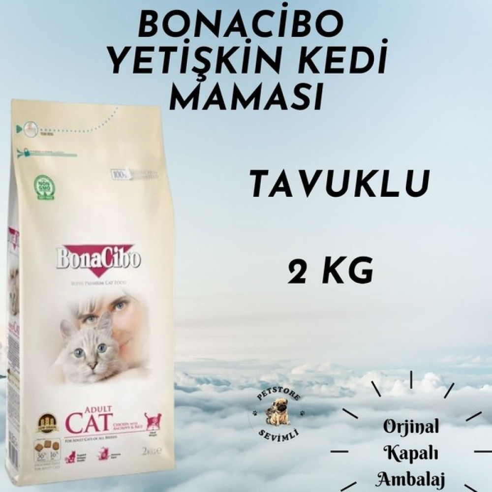 Bonacibo Adult Cat Tavuklu Yetişkin Kedi Maması 2 Kg Evcil Hayvan Ürünleri Fiyatı