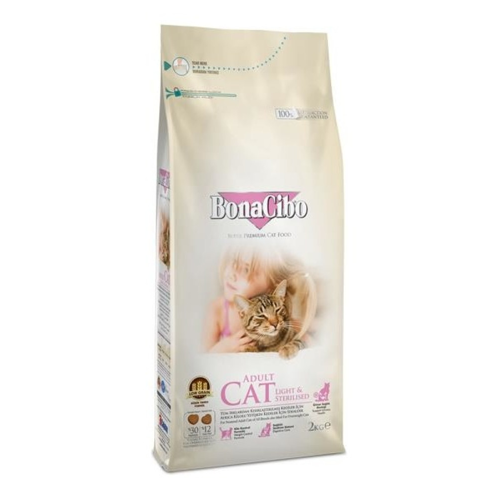 Bonacibo Lıght & Sterılısed Kısır Kedi Maması 2 kg Evcil Hayvan Ürünleri Fiyatı
