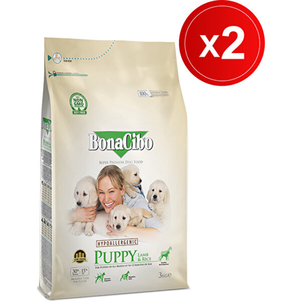 Bonacibo Puppy Lamb & Rice 3 kg x 2 Adet Kuzu Etli ve Pirinçli Yavru Köpek Maması Evcil Hayvan Ürünleri Fiyatı