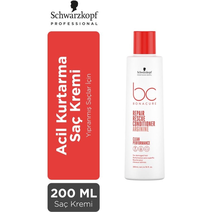 Bonacure Schwarzkopf Acil Kurtarma Saç Kremi 200 ml Yıpranmış Saçlar İçin Onarıcı Etki Diğer Fiyatı