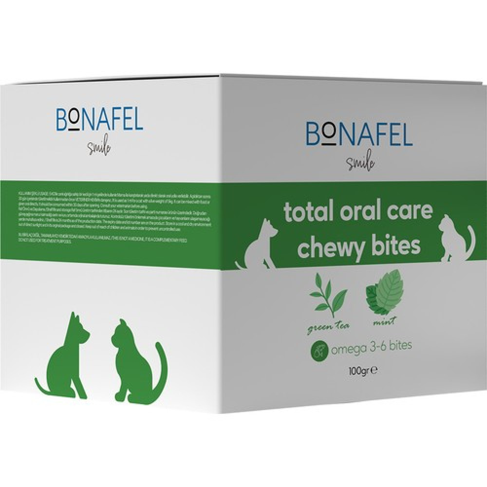 Bonafel Kedi ve Köpekler için Ağız Sağlığı Çiğneme Tableti 100 gr (50
