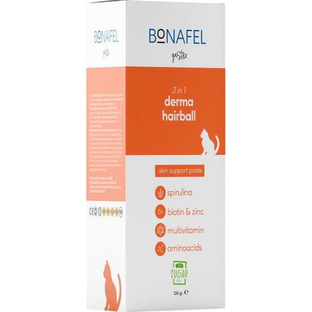 Bonafel Kediler için Multivitamin Katkılı Tüy Yumağı Önleyici Macun 10