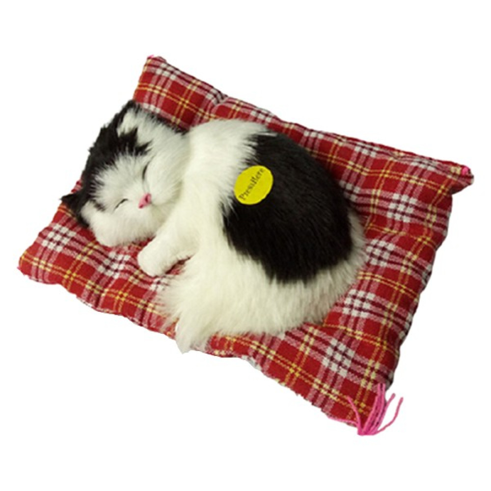 Bonanza Int Bonanza Sevimli Simüle Uyuyan Kedi Oyuncak Hediye (Yurt Dışından) - Beyaz - Siyah Peluş Oyuncaklar Fiyatı