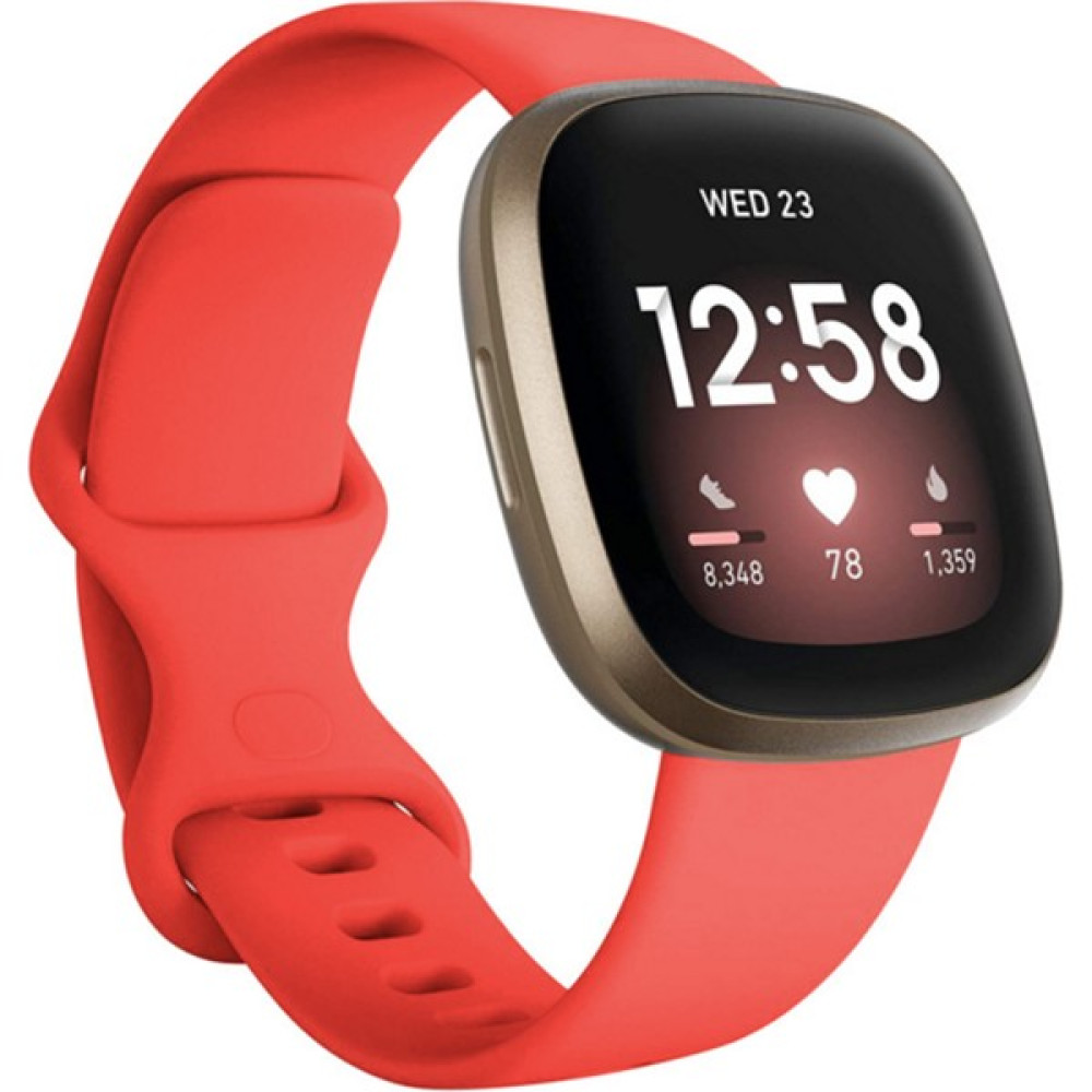Bonanza Int Fitbit Versa 3 / Fitbit Sense İçin Silikon Kayış Bileklik (Yurt Dışından) - Kırmızı Giyilebilir Teknoloji Aksesuarları Fiyatı