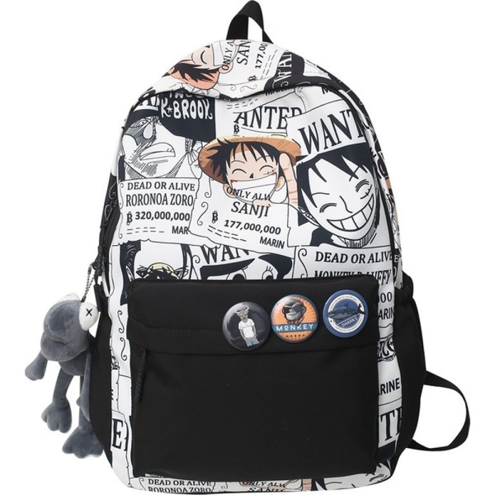 Bonanza Int Moda Manga Çizgi Roman One Pıece Baskı Desenli Sırt Çantası Okul Çantaları (Yurt Dışından) - Çok Renkli - Standart Okul Çantası Fiyatı