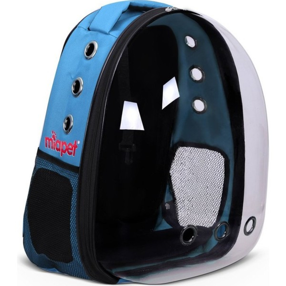Bonanza Miapet Şeffaf Astronot Kedi Köpek Taşıma Çantası 42 x 22 x 33 cm Mavi (Yurt Dışından) - Açık Mavi Evcil Hayvan Ürünleri Fiyatı