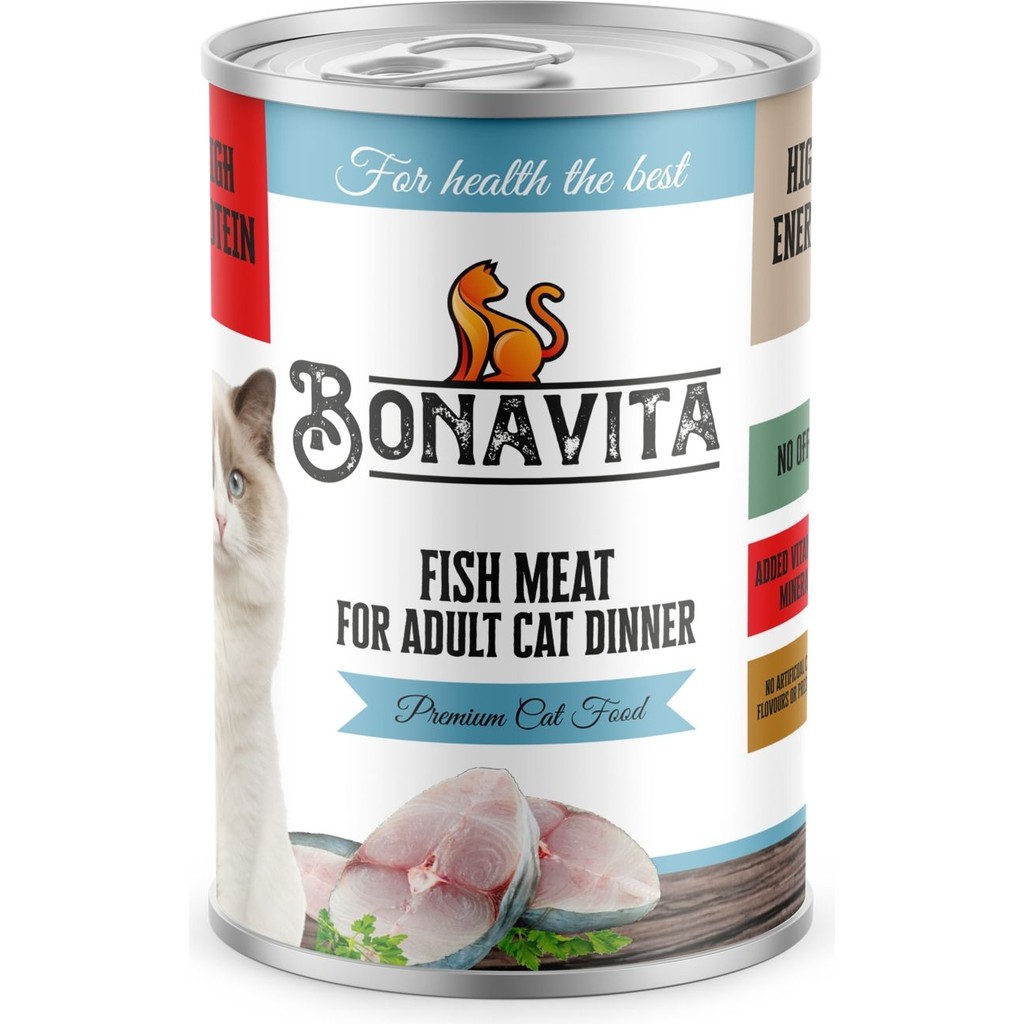 Bonavita Balık Etli Yetişkin Kedi Maması 400 gr 24 adet Evcil Hayvan Ürünleri Fiyatı