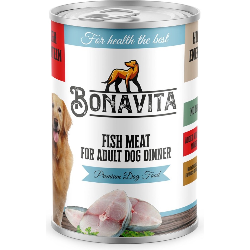 Bonavita Balık Etli Yetişkin Köpek Maması 400 gr 24 adet Evcil Hayvan Ürünleri Fiyatı