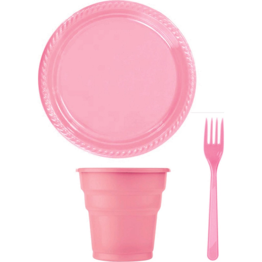 Boncuk Avm Pembe Tabak Bardak Çatal Set 75 Parça Fincan / Bardak / Kahve Takımı Fiyatı