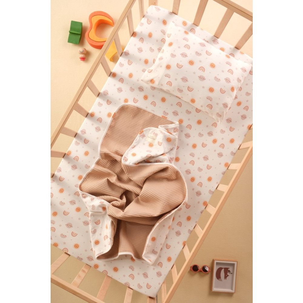 Bondberro Bebek ve Çocuk Uyku Seti 80 X 130 CM ( Battaniye , Lastikli Çarşaf ,Yastık Kılıfı ) %100 Pamuk ( Güneş ) - Kahverengi Yastık Kılıfı Fiyatı