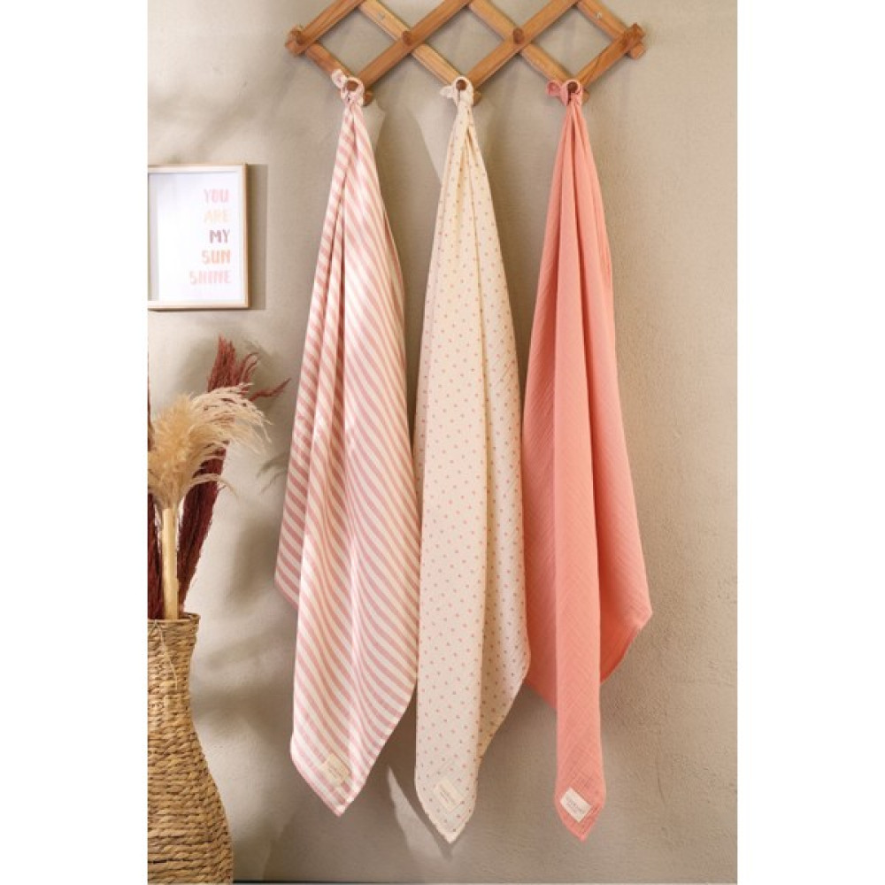 Bondberro Çok Amaçlı Müslin Örtü & Battaniye 2 Katlı Pamuk Xl Boy 100 x 85 cm - Mercan Bebek Battaniyesi Fiyatı