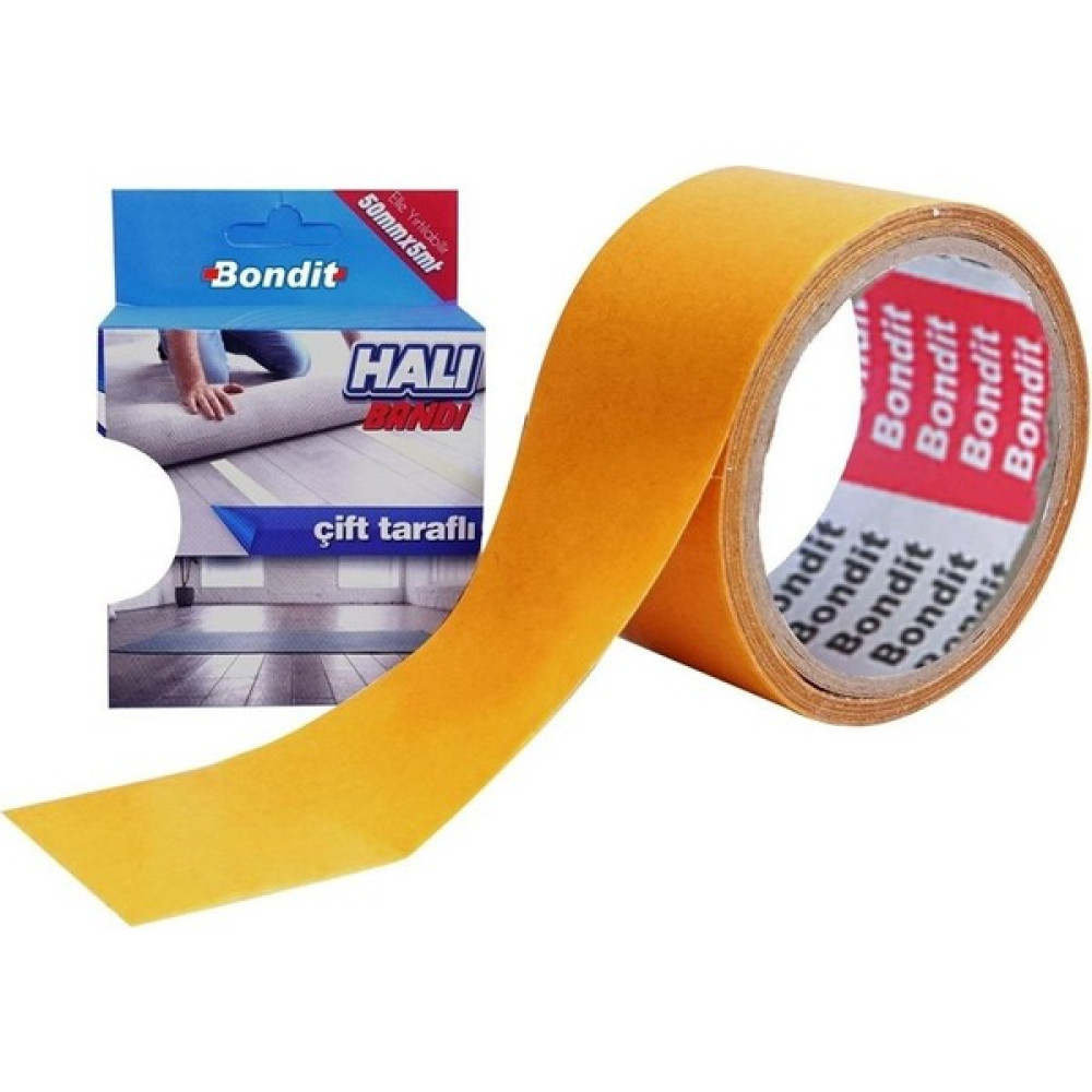 Bondit Kaydırmaz Halı Bandı 50 mm x 5 mt 950052 Nalburiye & Hırdavat Fiyatı