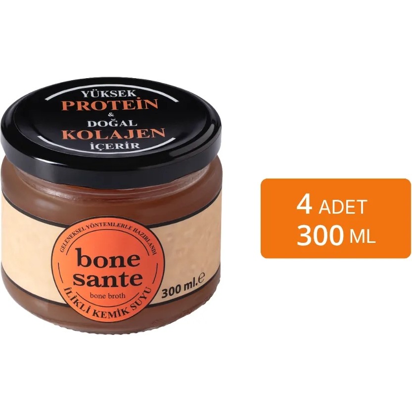 Bone Sante 300ML Ilikli Kemik Suyu X4 - 300 ml Konserve Fiyatı