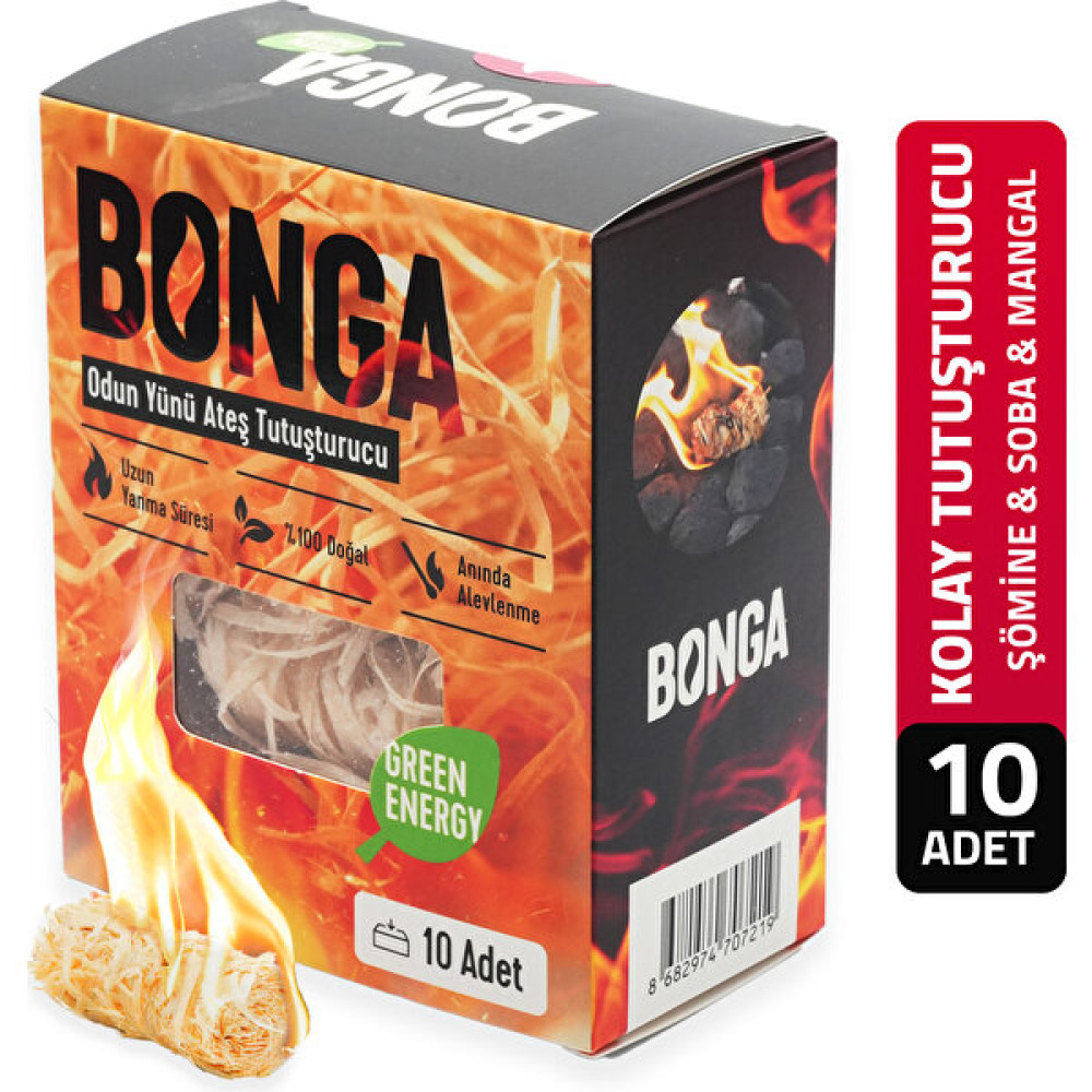 Bonga Odun Yünü Tutuşturucu 10 adet / 140 gr Mangal & Barbekü Malzemeleri Fiyatı