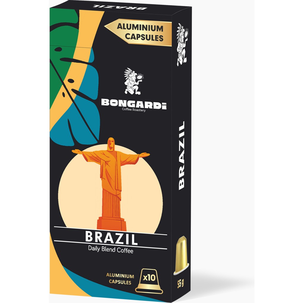 Bongardi Coffee Brezilya Blend Nespresso Uyumlu Alüminyum Kapsül Kahve - 40 Kapsül Diğer Fiyatı