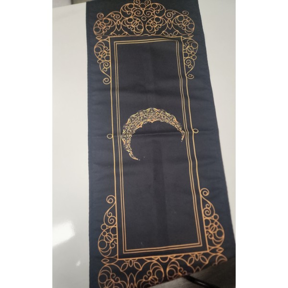 Boni Tasarım Ramazan Bayramı Desenli Runner 17 - Sarı - Siyah - 40 x 140 cm Masa Örtüsü Fiyatı