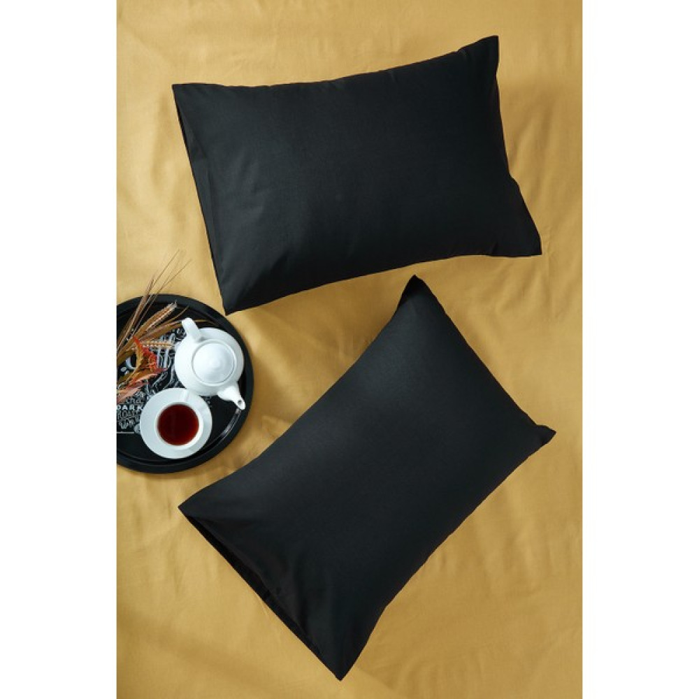 Bonjardin Home %100 Pamuklu Iki Adet 50X70 Yastık Kılıfı - Siyah Yastık Kılıfı Fiyatı