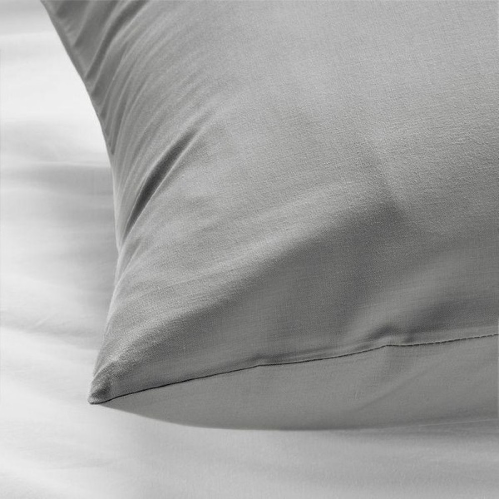 Bonjardin Home Gri Pamuklu Yastık Kılıfı 2 Adet 50X70CM - 50 x 70 cm Yastık Kılıfı Fiyatı