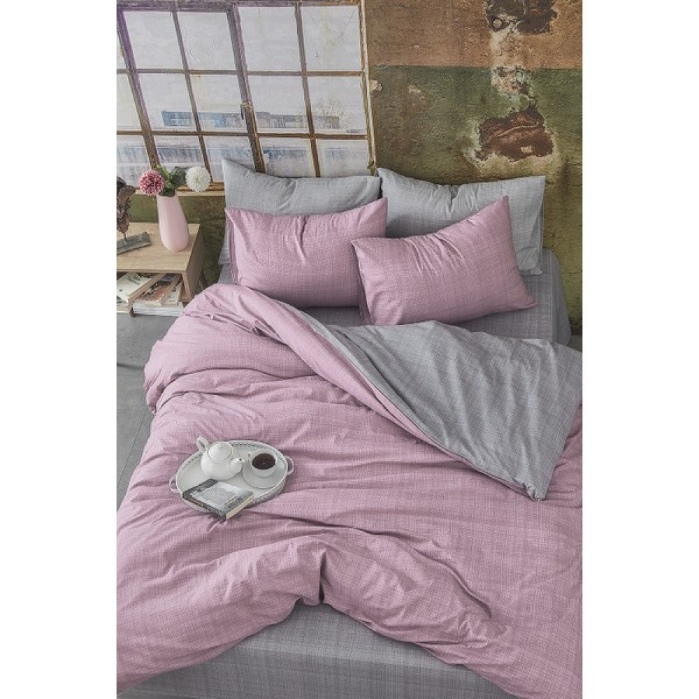 Bonjardin Home Pamuklu Çift Taraflı Çift Kişilik Nevresim Takımı - Pudra - 200 x 220 cm Nevresim Takımı Fiyatı