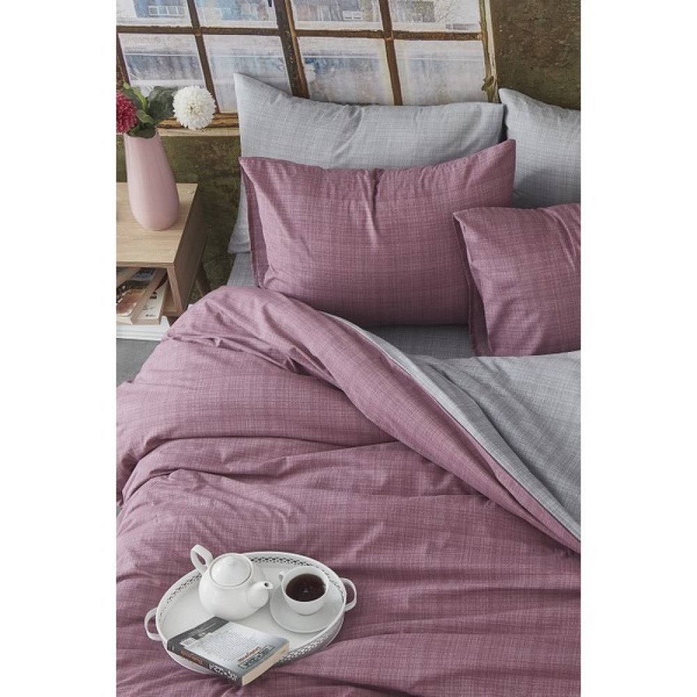 Bonjardin Home Tek Kişilik Çift Taraflı Nevresim Takımı %100 Pamuk - Pudra - 160 x 220 cm Nevresim Takımı Fiyatı