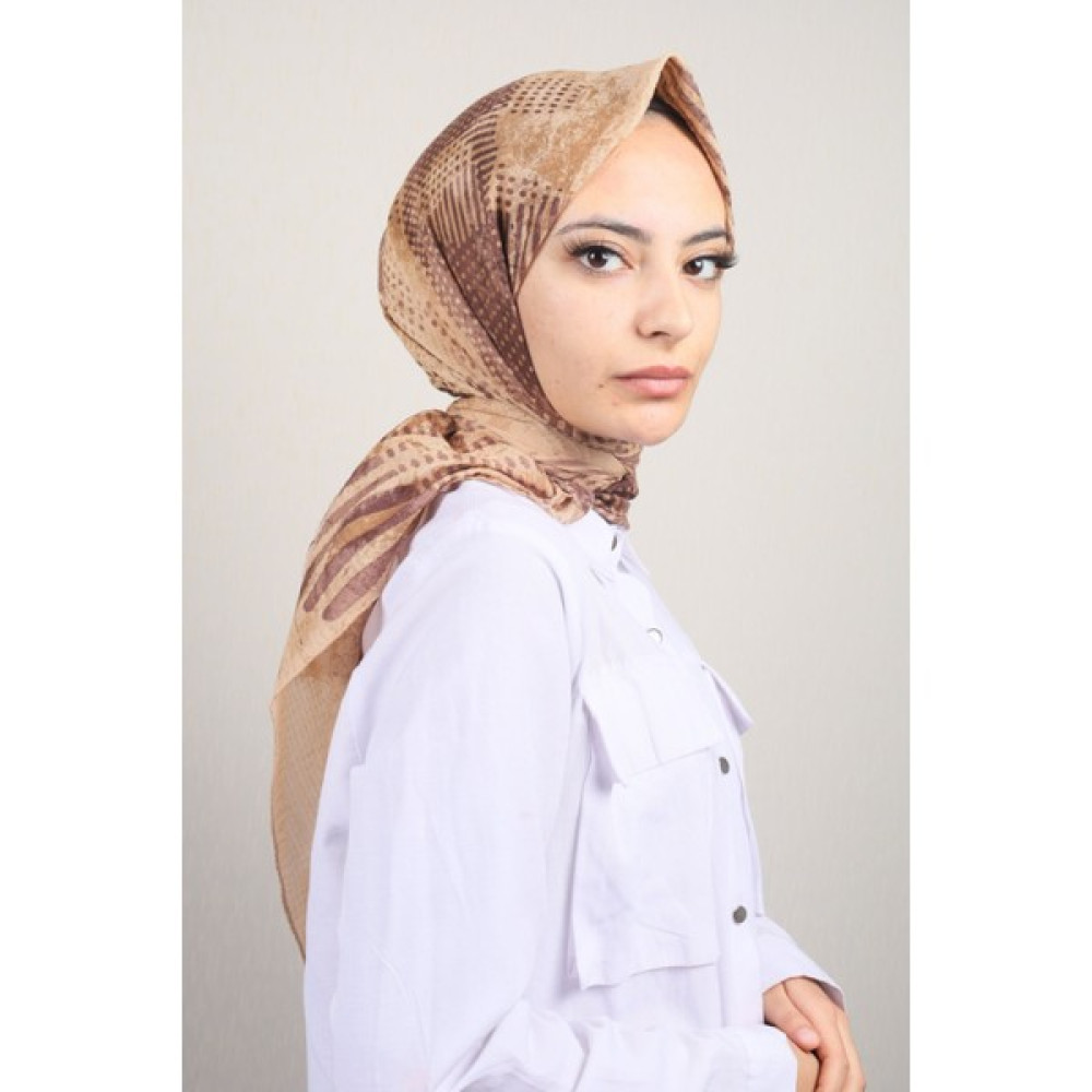 Bonjela Desenli Mio Caz Eşarp Desen-08 Renk-18 -96 Eşarp Fiyatı