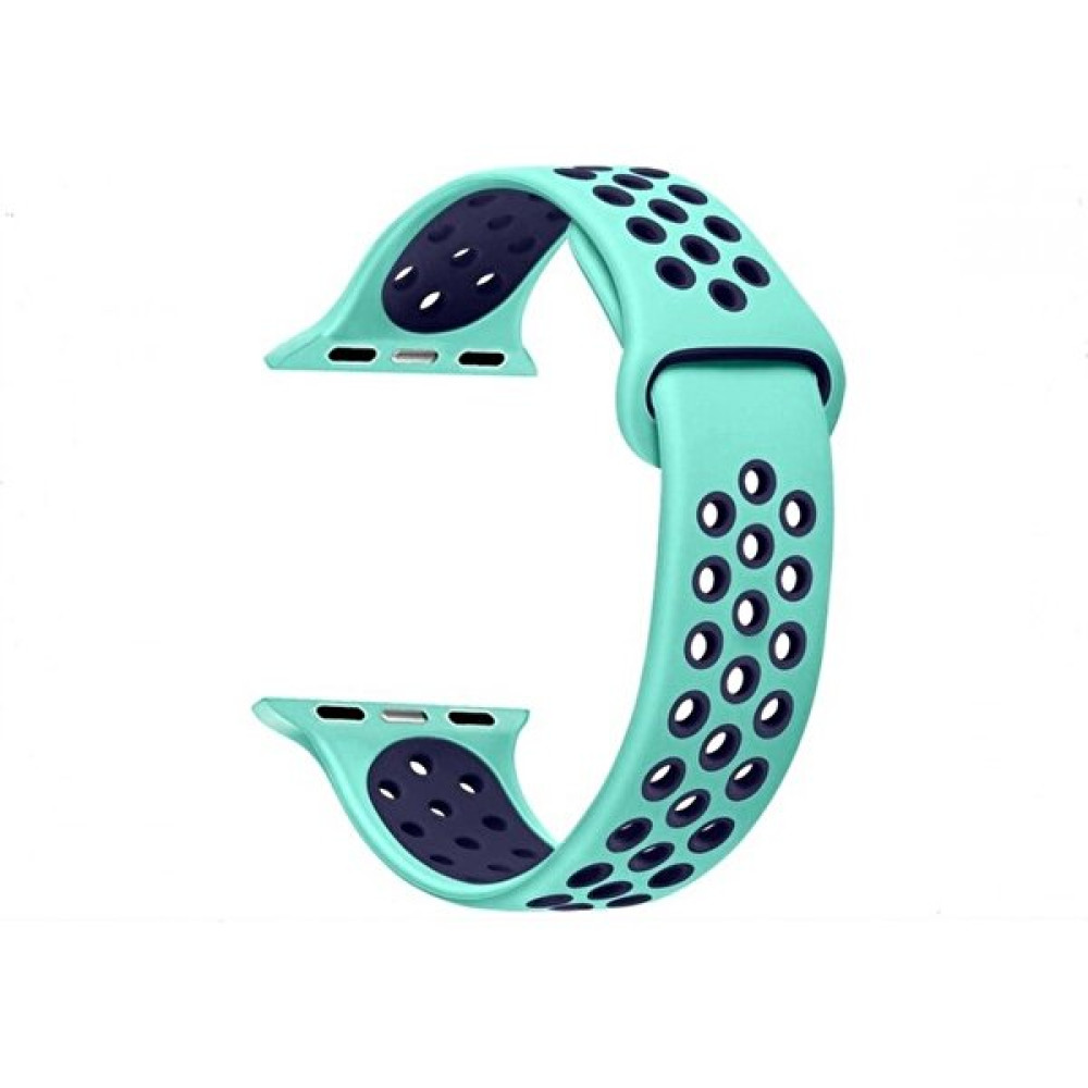 Bonjux Apple Watch Uyumlu 1 44 mm Nike Spor Delikli Kordon Kayış - Turkuaz - Mavi Giyilebilir Teknoloji Aksesuarları Fiyatı
