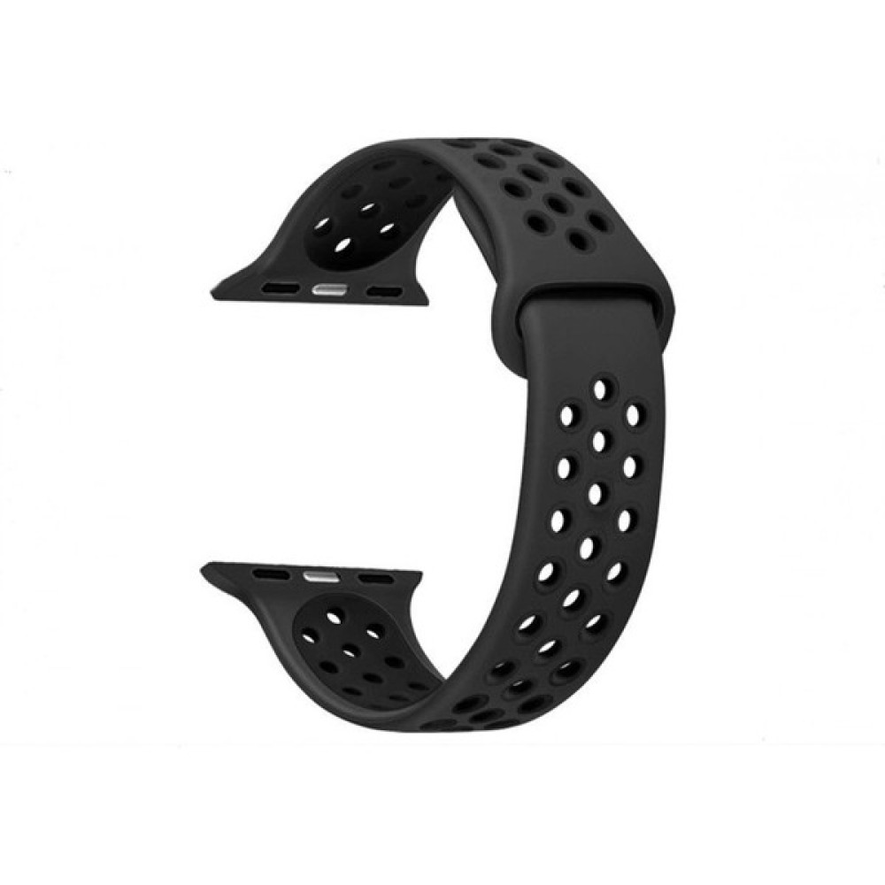 Bonjux Apple Watch Uyumlu 7 42 mm Nike Spor Delikli Kordon Kayış - Siyah - Gri Giyilebilir Teknoloji Aksesuarları Fiyatı
