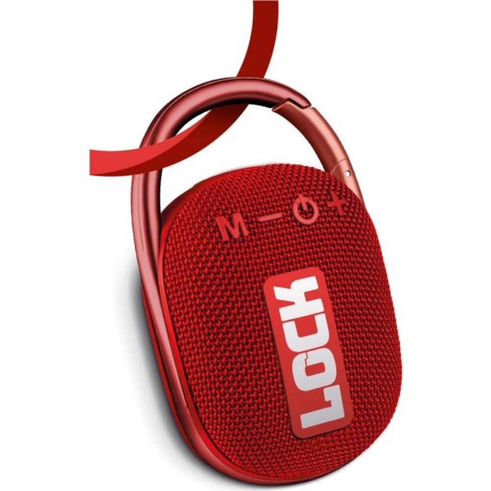 Bonjux Lock Kırmızı Taşınabilir Bluetooth Hoparlör Ses Bombası Kilit Özellikli Yüksek Ses Gücü Bluetooth Hoparlör Fiyatı