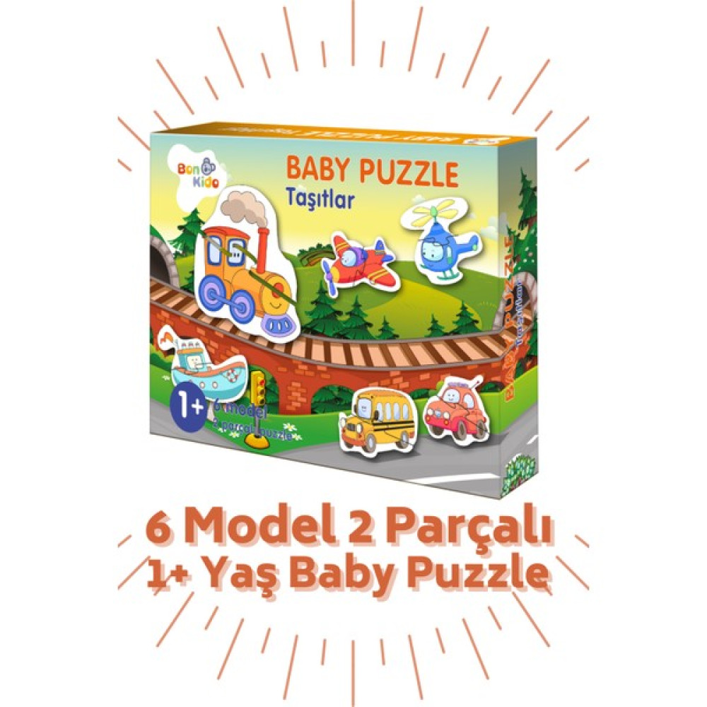 Bonkido Baby Puzzle 12 Parça, 1 Yaş "taşıtlar" BON8019 Oto Boyaları Fiyatı