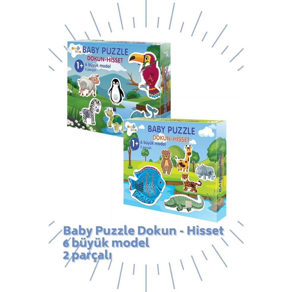 Bonkido Dokun Hisset Baby Puzzle 12 Tanesi Dokulu 24 Dev Parça 2 Set Bir Arada Anne Bebek Oyuncak Fiyatı