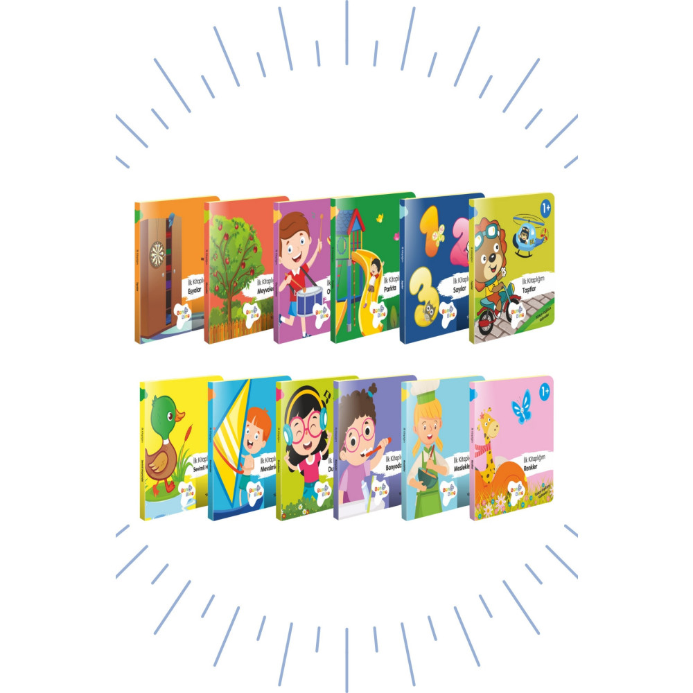 Bonkido "ilk Kitaplığım" Bebek Kitapları 12lı Set (türkçe - Ingilizce Kelimeler) Aktivite & Eğitici Kitaplar Fiyatı
