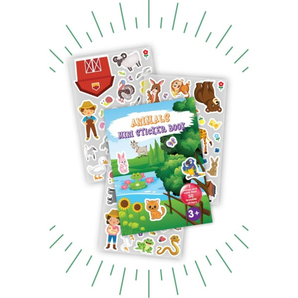 Bonkido Mini Sticker Book " Anımals " Tekrar Kullanılabilir Sticker Kitabı Hayvanlar BON8757 Diğer Fiyatı