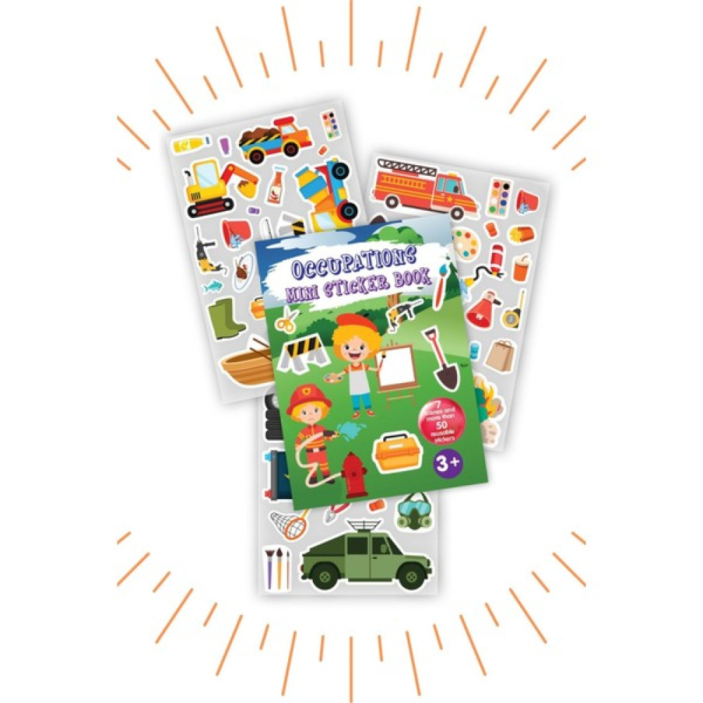 Bonkido Mini Sticker Book " Occupatıons " Tekrar Kullanılabilir Sticker Kitabı Meslekler BON8740 Diğer Fiyatı