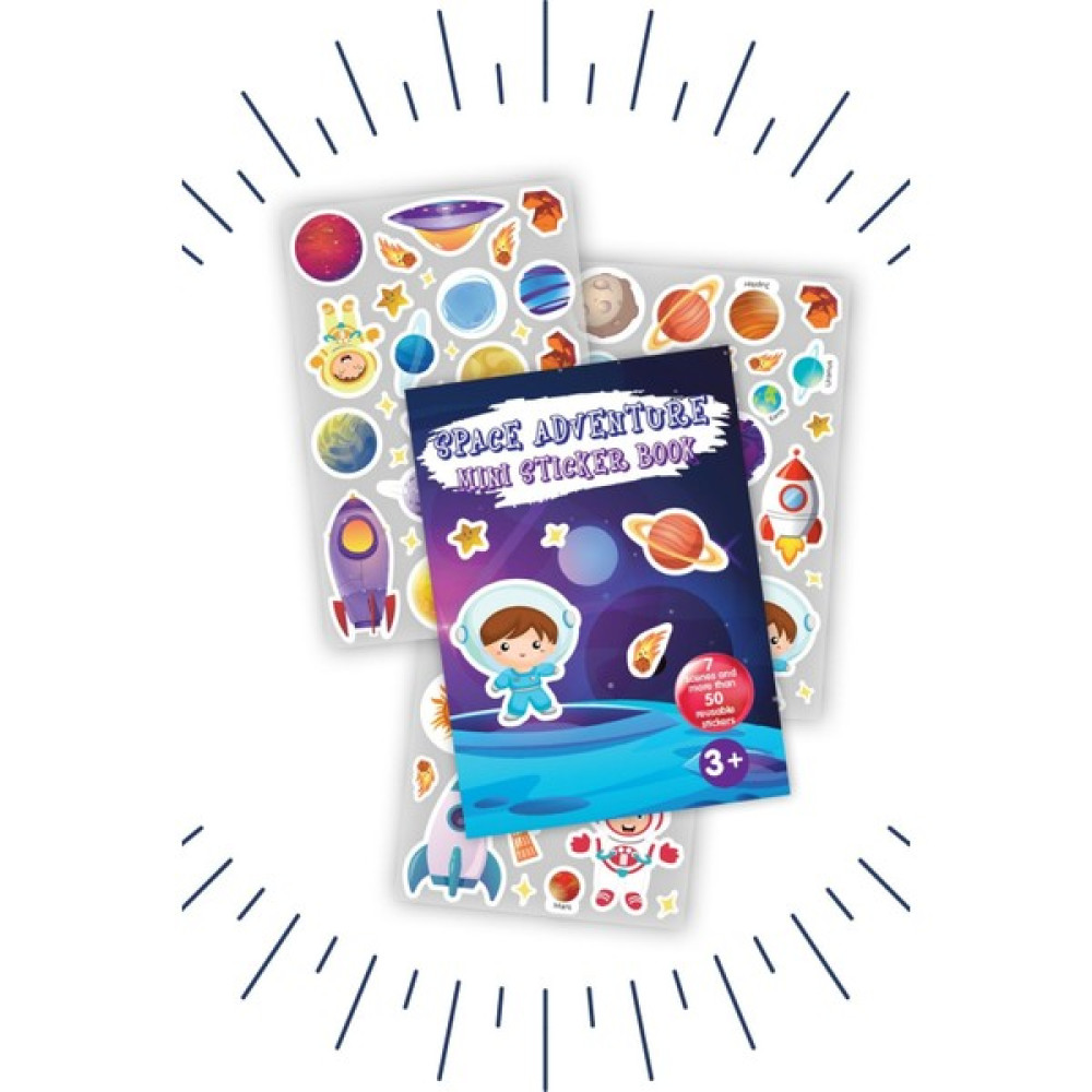 Bonkido Mini Sticker Book " Space Adventure " Tekrar Kullanılabilir Sticker Kitabı Uzay Macerası BON8733 Diğer Fiyatı