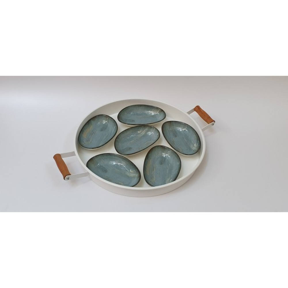 Bonna Porselen 6'lı Madera Mint Oval Kayık Meze Çerez Tabak 15 cm. Mutfak Gereçleri Fiyatı