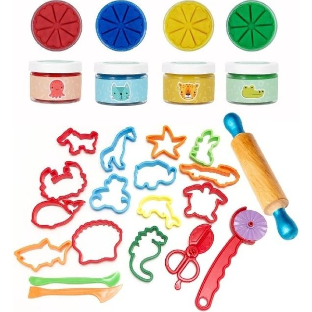Bonnie Doğal Oyun Hamuru 19 Parça Temel Set 4X150GR - Mavi Eğitici Oyuncak Fiyatı