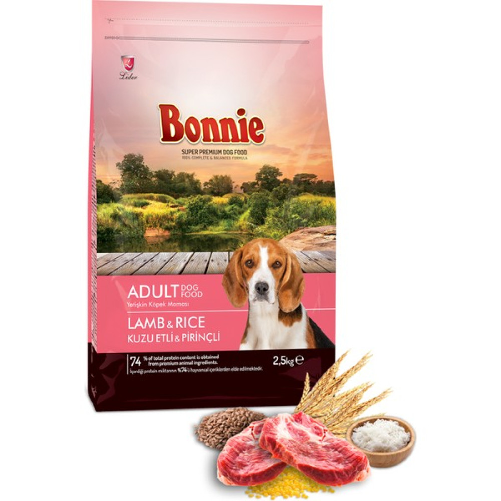 Bonnie Kuzu Etli ve Pirinçli Yetişkin Köpek Maması 2,5 kg Evcil Hayvan Ürünleri Fiyatı