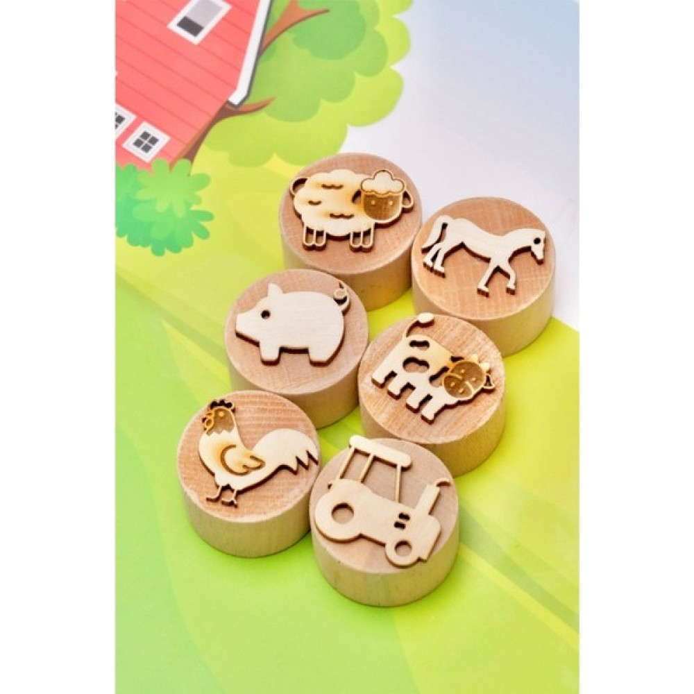 Bonnie Play Dough Çiftlik Ahşap Damga Set - 6 Adet Oto Boyaları Fiyatı