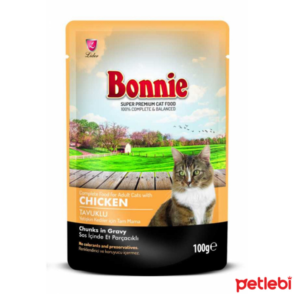 Bonnie Pouch Tavuklu Yetişkin Kedi Konservesi 85gr Evcil Hayvan Ürünleri Fiyatı