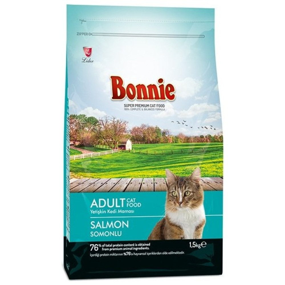 Bonnie Somonlu Yetişkin Kedi Maması 1,5 kg Evcil Hayvan Ürünleri Fiyatı