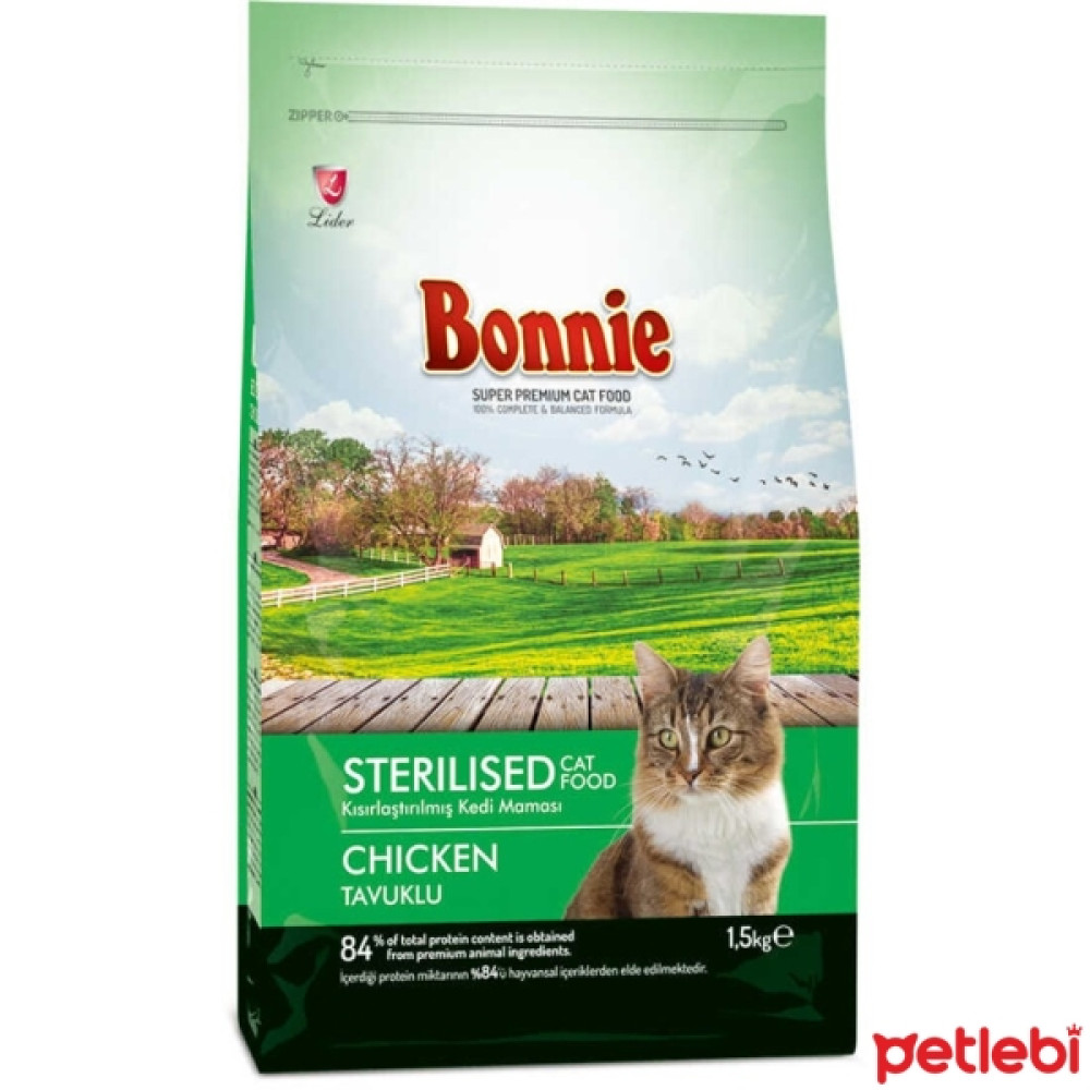 Bonnie Sterilised Tavuklu Kısırlaştırılmış Kedi Maması 1,5kg Evcil Hayvan Ürünleri Fiyatı
