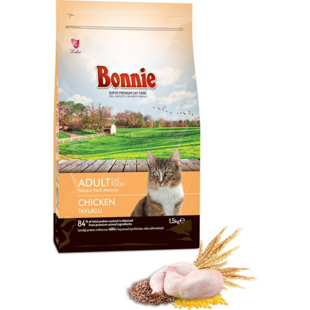 Bonnie Tavuklu Yetişkin Kedi Maması 1,5 kg Evcil Hayvan Ürünleri Fiyatı