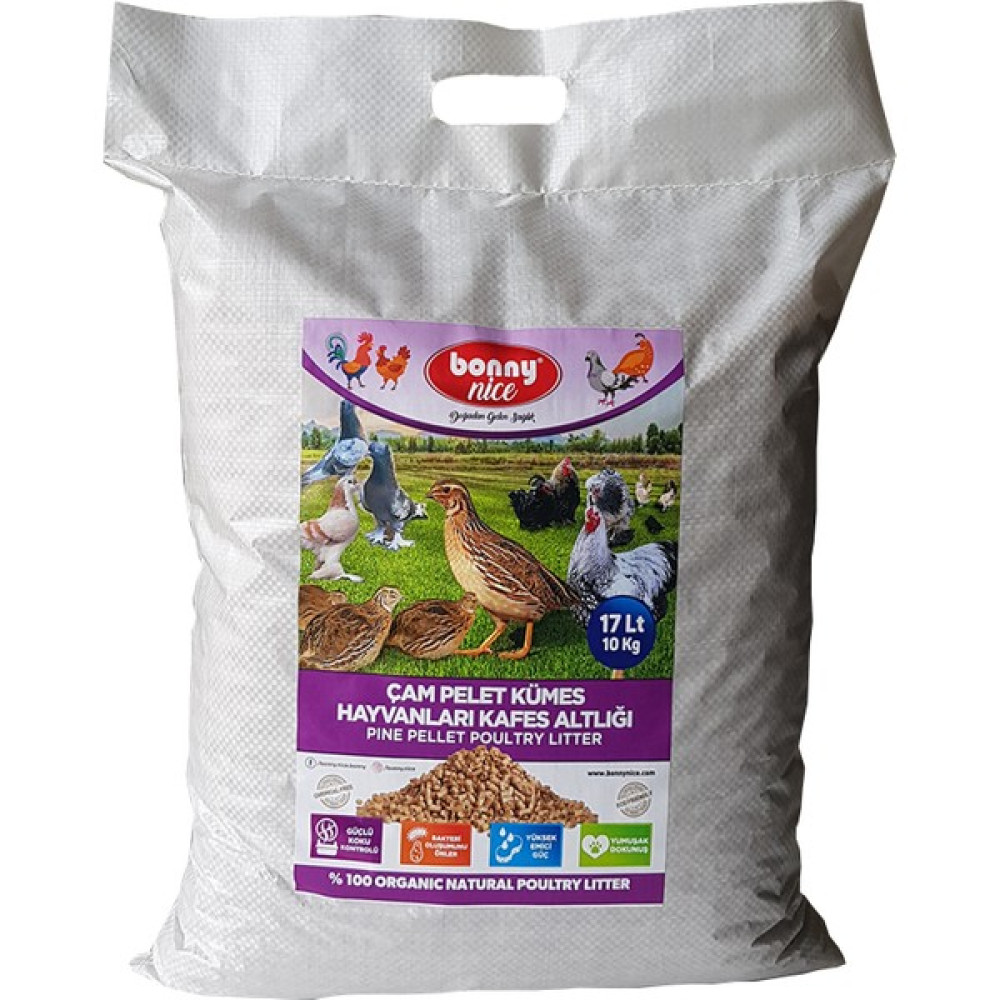 Bonny Nice Bıldırcın Güvercin Keklik Süs Tavukları Kafes Altlığı 10 kg 17 L - 1 Adet Evcil Hayvan Ürünleri Fiyatı
