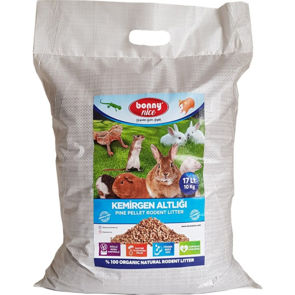 Bonny Nice Çam Pelet Kemirgen Altlığı 10 kg 17 lt Evcil Hayvan Ürünleri Fiyatı