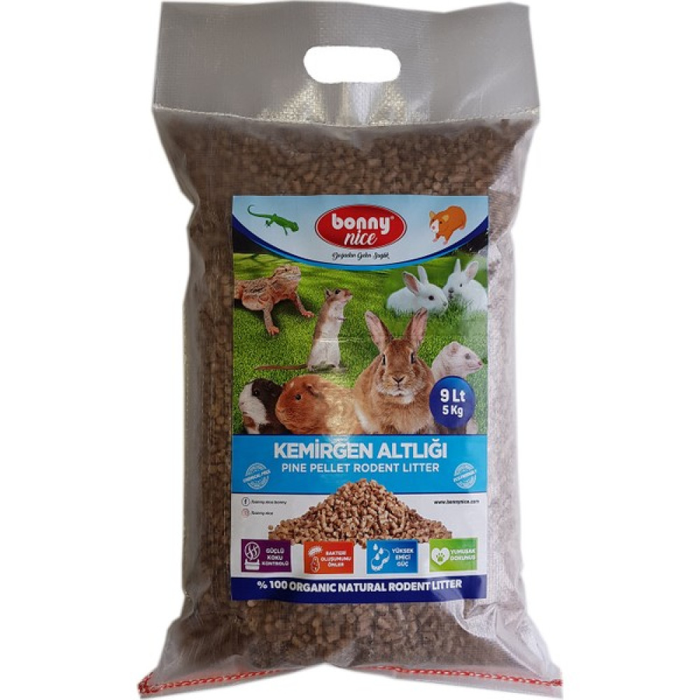 Bonny Nice Çam Pelet Kemirgen Altlığı 5 kg 9 lt Evcil Hayvan Ürünleri Fiyatı