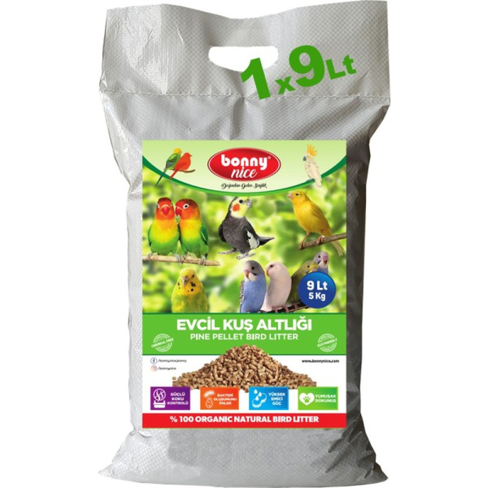 Bonny Nice Doğal Çam Pelet Evcil Kuş Kafes Altlığı 5 kg 9 Lt Evcil Hayvan Ürünleri Fiyatı