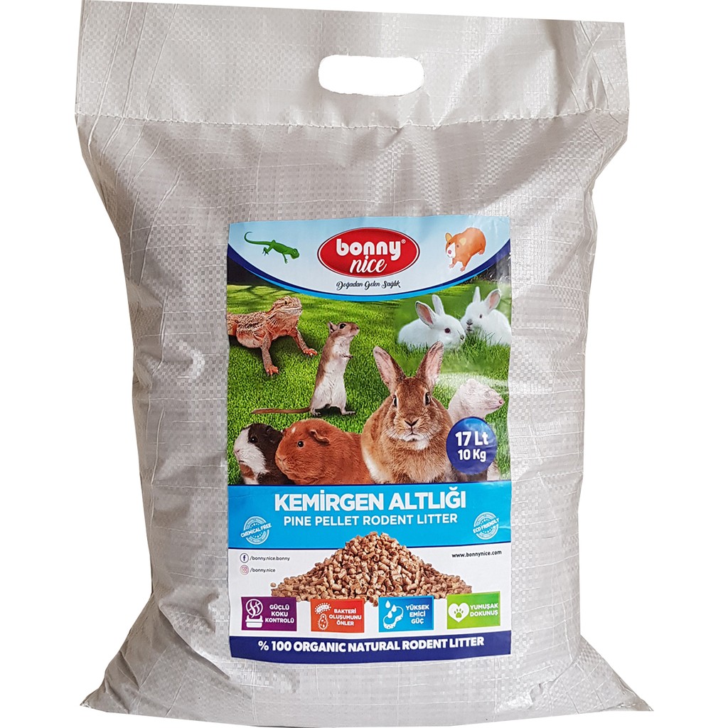 Bonny Nice Doğal Çam Pelet Ginepig Kafes Altlığı 10 kg 20 L Diğer Fiyatı