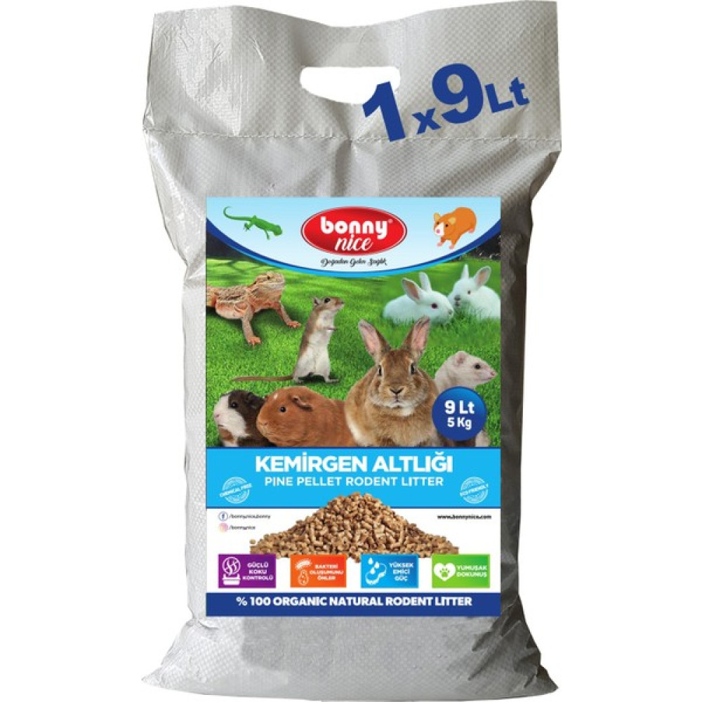 Bonny Nice Doğal Çam Pelet Tavşan Kafes Altlığı 5 kg 9 Lt Evcil Hayvan Ürünleri Fiyatı
